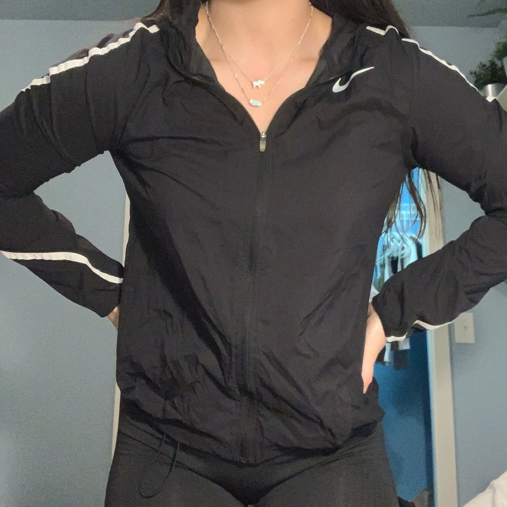 black nike windbreaker